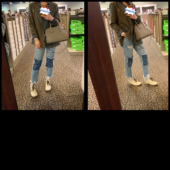 Genuine Leather Oxfords, Cream White, Size 6 - Picture 16 of 16